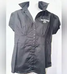 Vintage Jack Daniel’s Women’s fitted button down shirt size large old no 7
