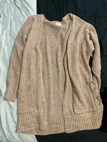 Pink Rose Cardigan Knit