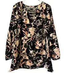 Juicy Couture Floral Blouse Size Medium Cottagecore Wedding Guest Modern Flower‎