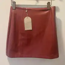 Faux Leather Mini Skirt