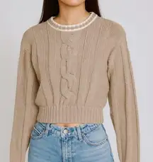 Vintage Liz Sport Vintage Crew Neck Sweater Shoulder Pads Size Petite NWT 80's