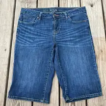 apt. 9 | bermuda shorts size 8 | modern fit denim bermuda shorts