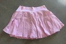Yogalicious Pleated Pink Tennis Skirt