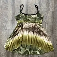 2000s Y2k‎ Forest Fairycore Whimsigoth Milkmaid Flowy Cami Top Womens Medium