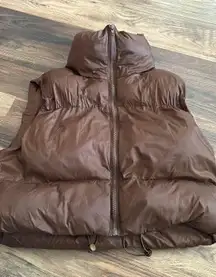 Brown Puffer Vest