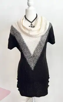 Vintage Y2K Sweater Dress 2000s‎ Retro Grunge Tumblr Indie Sleaze Large