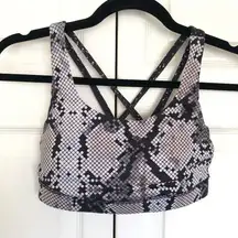 lululemon Snake Print Energy Bra Size US 4