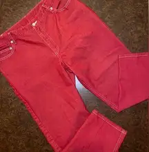 Ann Taylor Loft Jeans in Fire Engine Red - size large