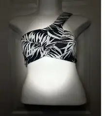 Zara Cold Shoulder Zebra Print Crop Top Size Small Animal Print Y2K Trendy