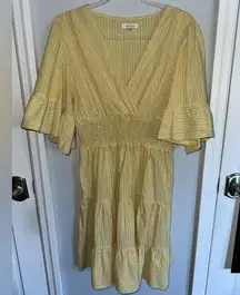 Max Studio Striped 3/4 Sleeve Sundress