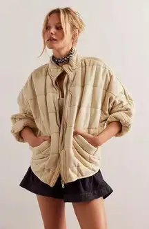 Free People  Dolman Quilted Knit Jacket