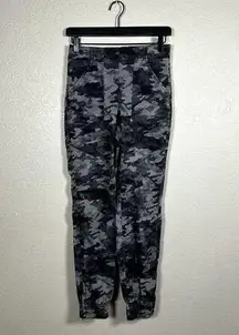 SPANX Black Wash Camo Stretch Twill Cargo Jogger Pant Size Small