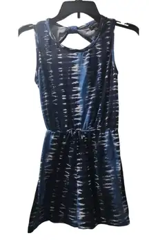 Picapino‎ Womens Size 12 Blue Tie Dye Cinched Romper