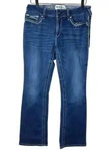 ARIAT Women’s Sz 31 Long Jeans Marine Mid Rise Bootcut