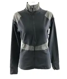 Soybu Womens Peace Jacket Athletic Thumbholes Moisture Wicking UPF 50 Black S