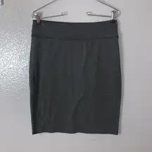 Basic House grey stretchy office pencil skirt