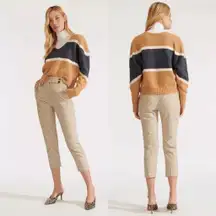 Renzo Herringbone Plaid Checkered Pants Trousers Size 6