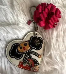 RARE Limited Edition COACH POPPY Pepper Bag Charm Key Fob