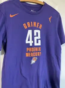 Nike Phoenix Mercury Griner‎ 42 WNBA Shirt M Purple Graphic Basketball Dri-fit