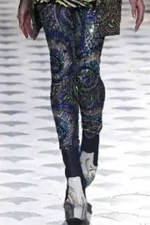 Manish  Arora Paris designer pants sequins embellished size S. Runway.
