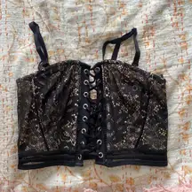 Victoria's Secret  Very Sexy Unlined Strapless Lace Corset