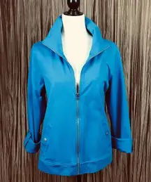 Relaxed by Charter Club Jacket Turquoise size L