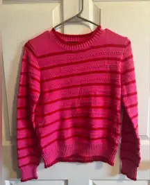 Pink and red sparkly striped sweater. Barely worn. Great condition. Size small