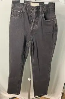 The ’90s curvy Cheeky Jean Washed‎ Black Size 25 Ankle