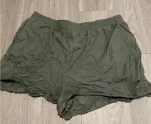 Forever 21 Olive Green High Waist Shorts