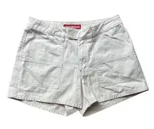 Vtg Y2K Union Bay Light Khaki Tan Short Shorts Cargo Low-Rise 5