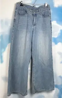 SHIEN wide leg low rise jeans