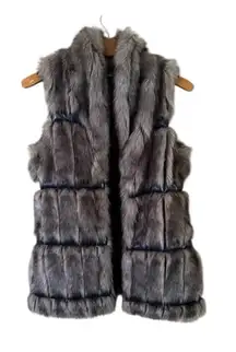 Buffalo David Bitton Faux Fur Black Vest