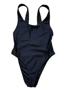 Forever 21 Open Back Black One Piece Swimmsuit SZ S