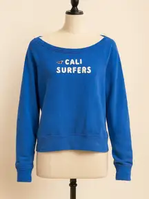 Hollister “Cali Surfers” Blue Sweatshirt Size M