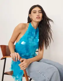 ASOS Edition Embellished Sequin Halter Top