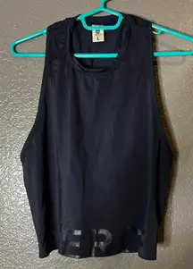 Senita Athletics Women’s Large Navy Tank Top “FIERCE” Activewear Gym