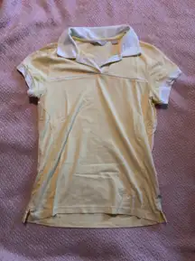 pastel yellow tennis top