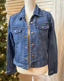 J.Crew Denim Jacket Classic Medium Wash Stretch Small