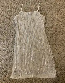 Gold Sequin Party Dress