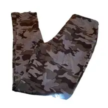 Rachel Zoe Leggings Black and Gray Camo Print Women’s Size Small Athletic