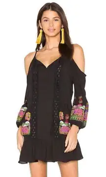 Gabi Cold Shoulder Embroidered Dress