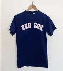 Gear For Sports Navy Blue Pink “Red Sox” T-Shirt