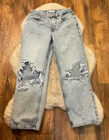 Good American‎ Jeans 4 27 Good Heritage Jade Light Wash Distressed