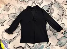 Elegant Ashley Blue Black Women's cover up shirt