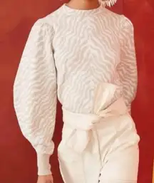 Ulla‎ Johnson Massey Pullover Sweater Blanc Size XS P