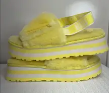 UGG Disco Slides In Margarita Yellow New Without Box Size 11