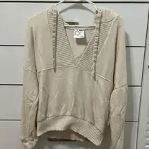 Aerie Offline Cream V Neck Sweatshirt