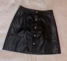 Leather Mini Skirt