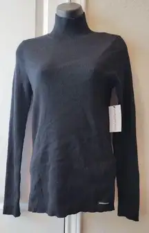 Calvin Klein  Woman’s Size L/G Long Sleeves Pullover Black Sweater NWT .