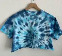 Billie Eilish Blue Tie Dye Crop I’m Not Your Party Favor Small